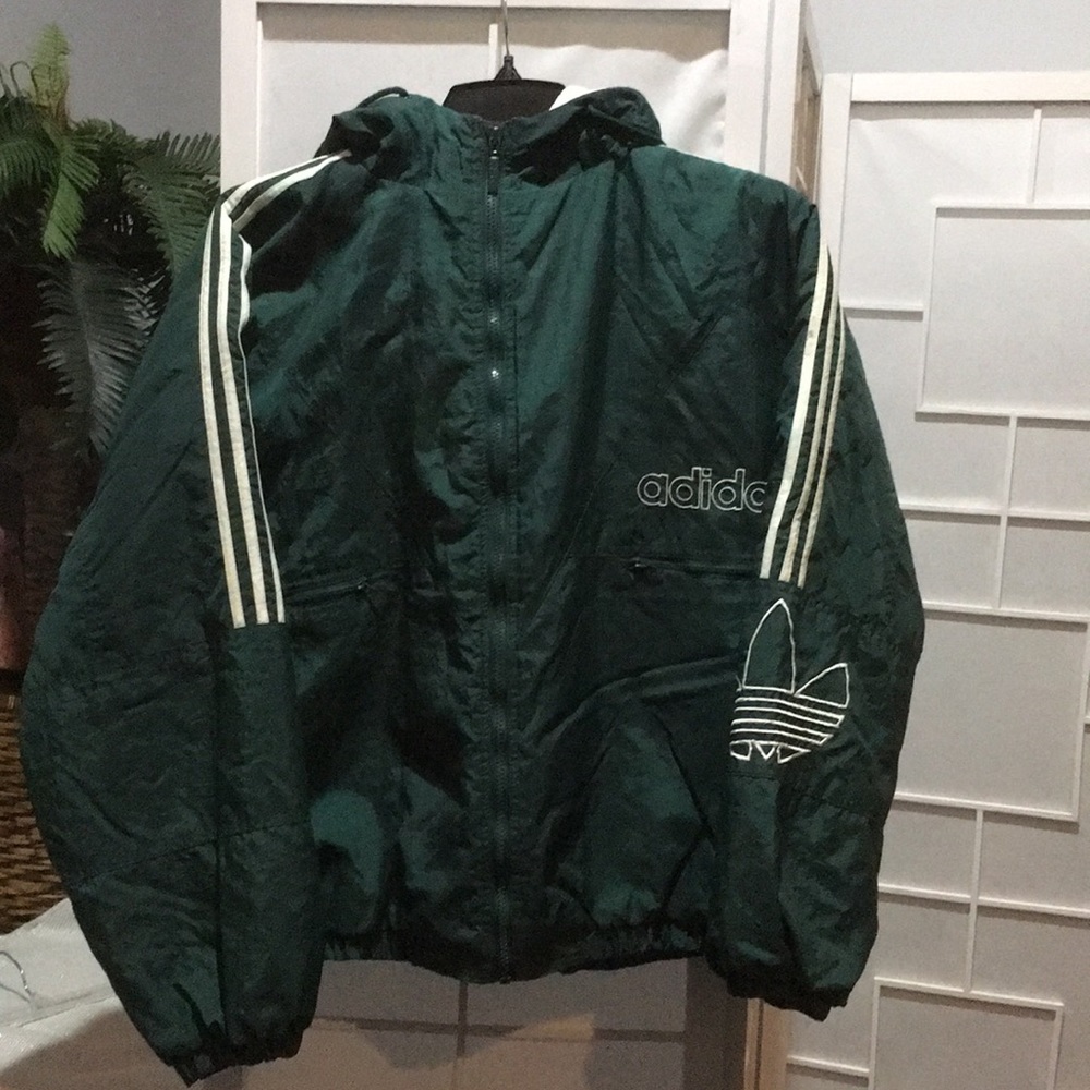 VINTAGE Adidas Quilted Windbreaker